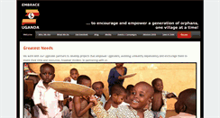 Desktop Screenshot of embraceuganda.org