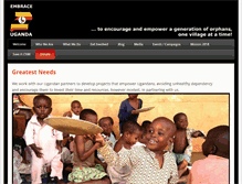Tablet Screenshot of embraceuganda.org